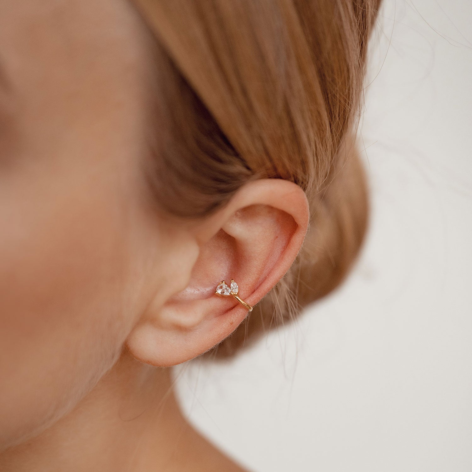 Ear cuff Chispa Fuego Plata de Ley 925 en Oro